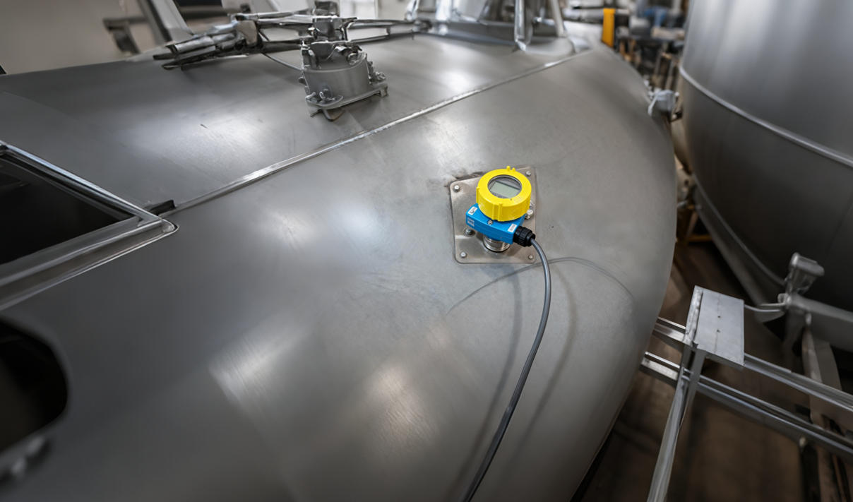 radar level meter reflux accumulator drum