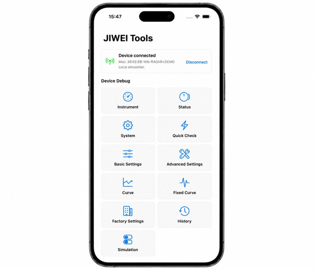 Jiwei Tools for Bluetooth Commissioning Reactor Level Measurement Solution: JWrada® Radar Level Meter Supports Stable Operation in Environmental Recycling Processes