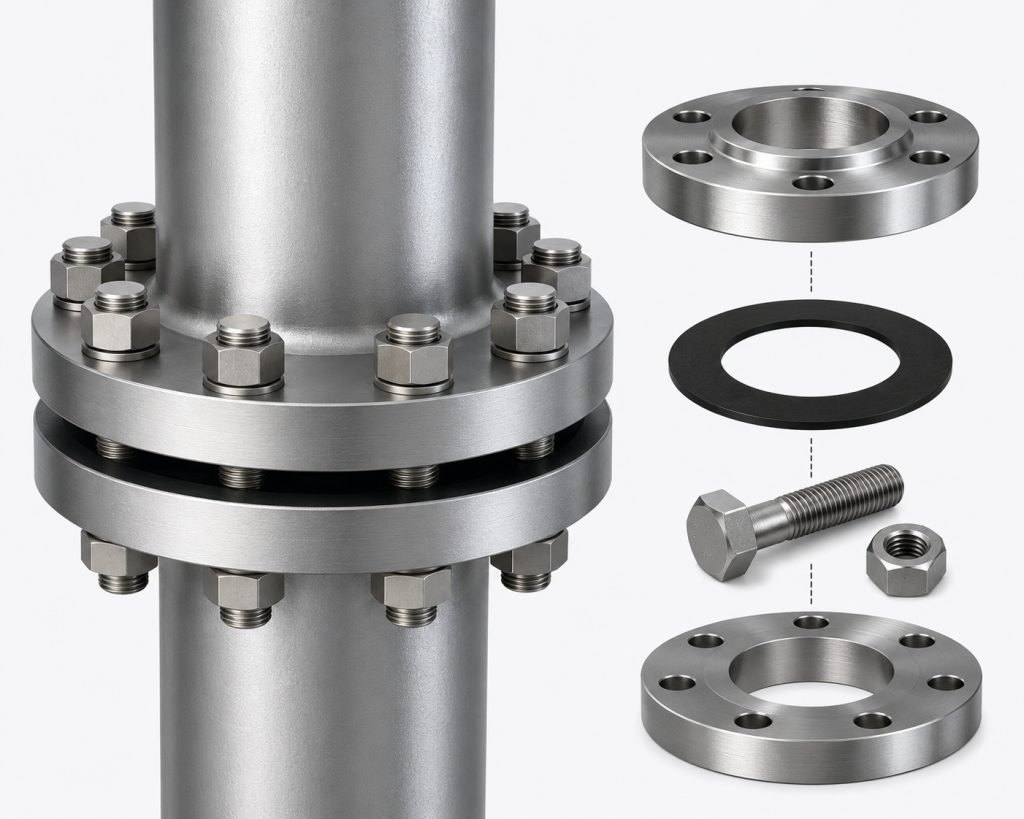 Complete Flange Connection Structure What Is a Flange? Detailed Guide to Flanges and Their Applications in Level Meters
