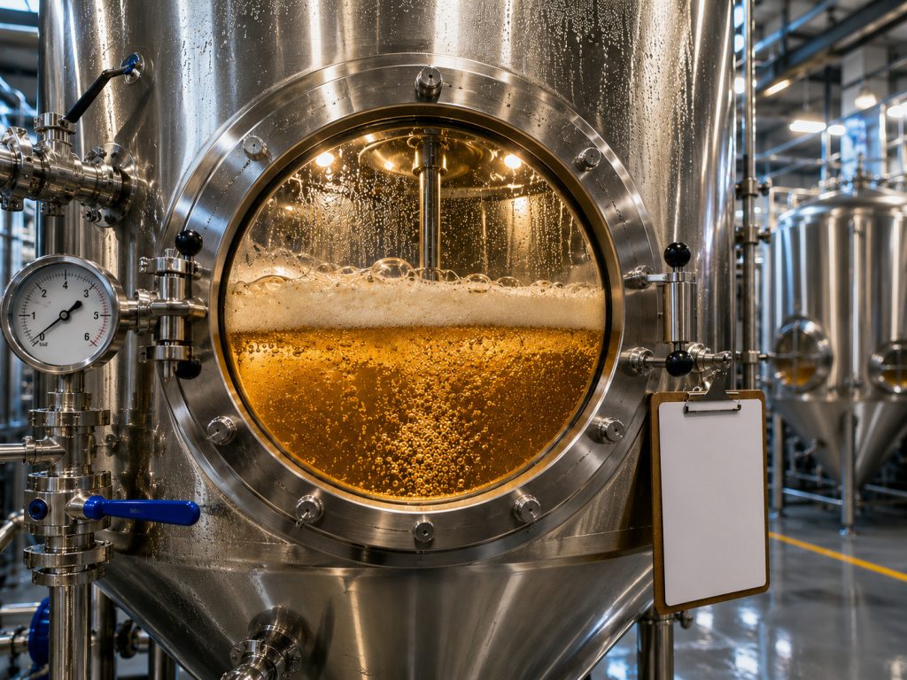 Beer Tank Level Measurement Application Case: Ring-11 Tuning Fork Level Switch and JWrada® Radar Level Meter Solution