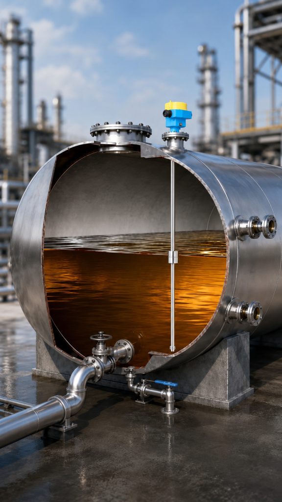 Application Case of a Float Level Indicator for Level Alarm in Diesel Tanks and Lubricating Oil Tanks
