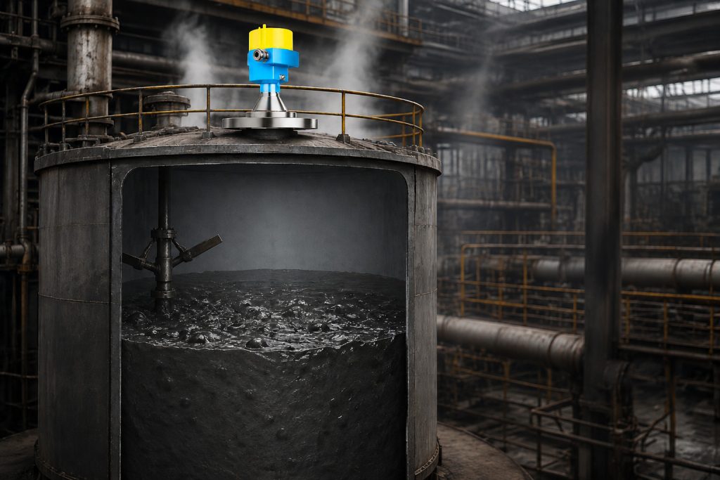 Application of the JWrada-34 Radar Level Meter in Coal Slurry Level Measurement for the Steel Industry