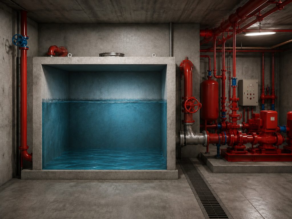 Ultrasonic Level Meter for Fire Water Tank Level Monitoring