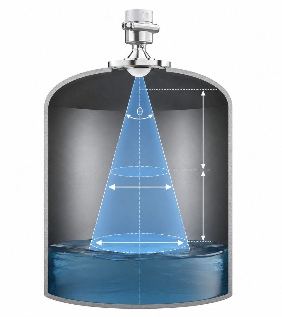 Radar Beams Are Not “Laser Lines”: Understanding Beam Angle, Beam Width, and the Real Measurement Area of Radar Level Transmitters