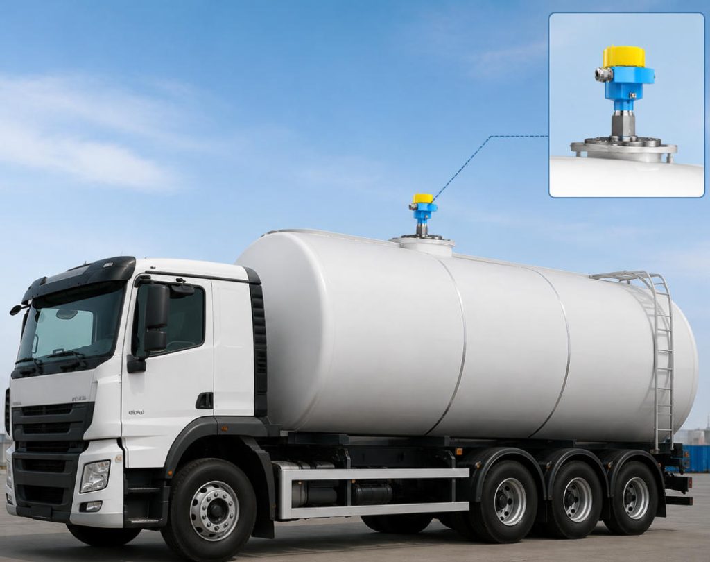 80GHz Radar Level Transmitters for Oil Tanker Truck Monitoring in the UAE