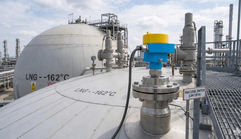 Tuning Fork Level Switch for LNG Spherical Tank Application Case: Ring-11 Tuning Fork Level Switch for Diesel Storage Tank High and Low Level Detection