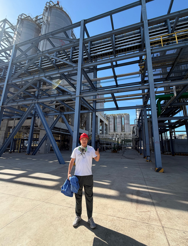 Jiwei Engineer Arriving at Petrochemical Project Site