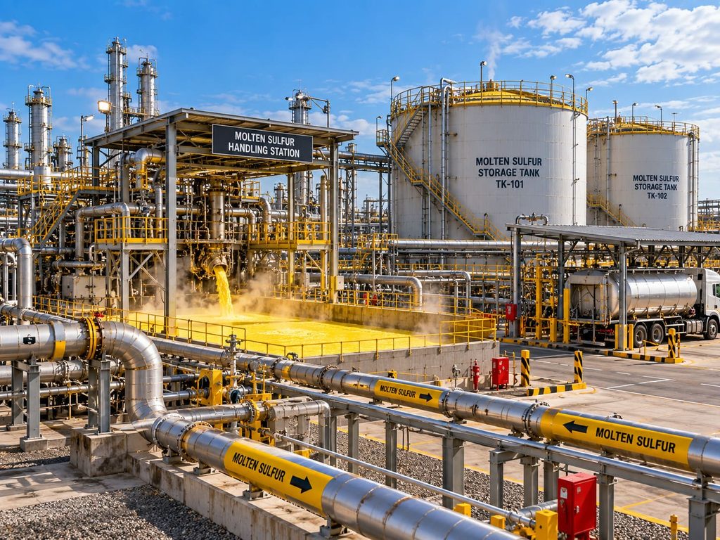 Molten Sulfur Tank Level Measurement: Challenges, Radar Selection, and Installation