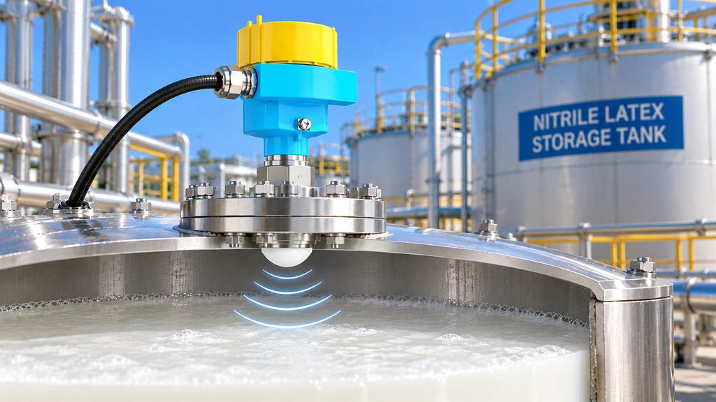 Radar Level Transmitter for Reliable Level Measurement in Nitrile Latex Storage Tank Application of Radar Level Transmitter in Nitrile Latex Storage Tanks: Overcoming Foam, Buildup, and Agitator Interference