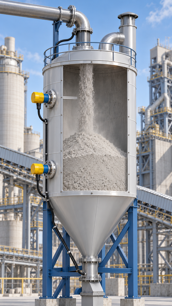 Tube -11 Vibrating Rod Level Switch Reliable High & Low Level Measurement for Cement Silo Tube-11 Vibrating Rod Level Switch for Cement Silo Level Detection: Application Case Study