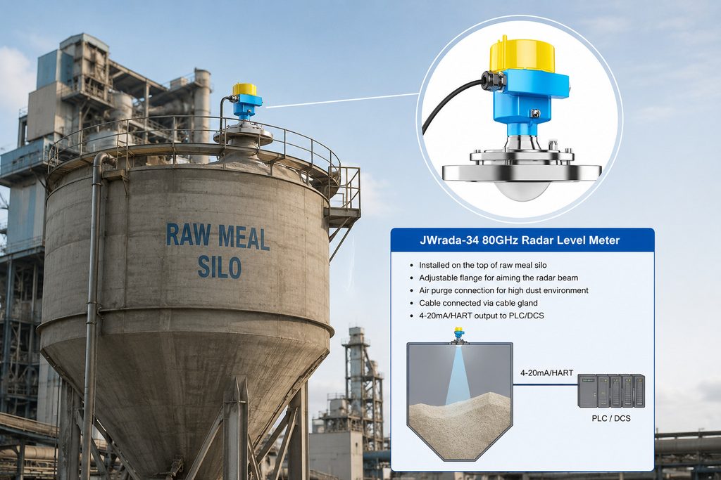80GHz Radar Level Meter for Raw Meal Tank Level Measurement Wireless vs Wired Tank Level Monitoring: Which Is Better?