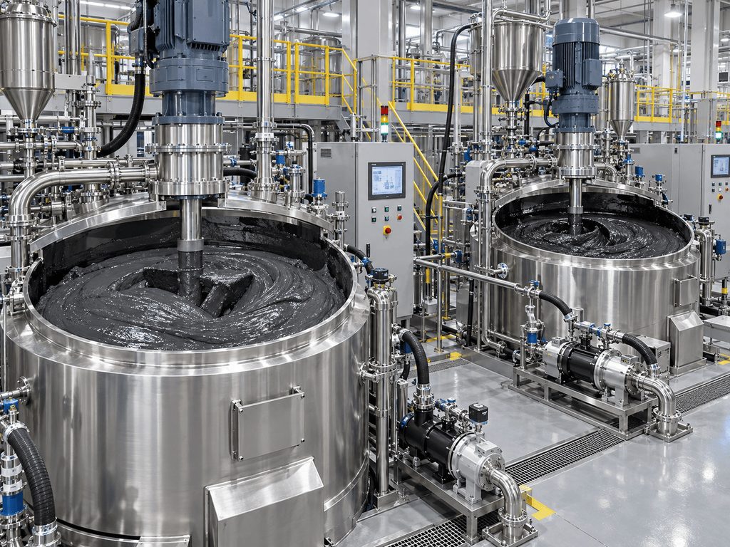 Radar Level Measurement in Lithium-Ion Battery Slurry Mixing Tanks and Reactors