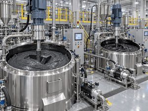Cathode and anode slurry