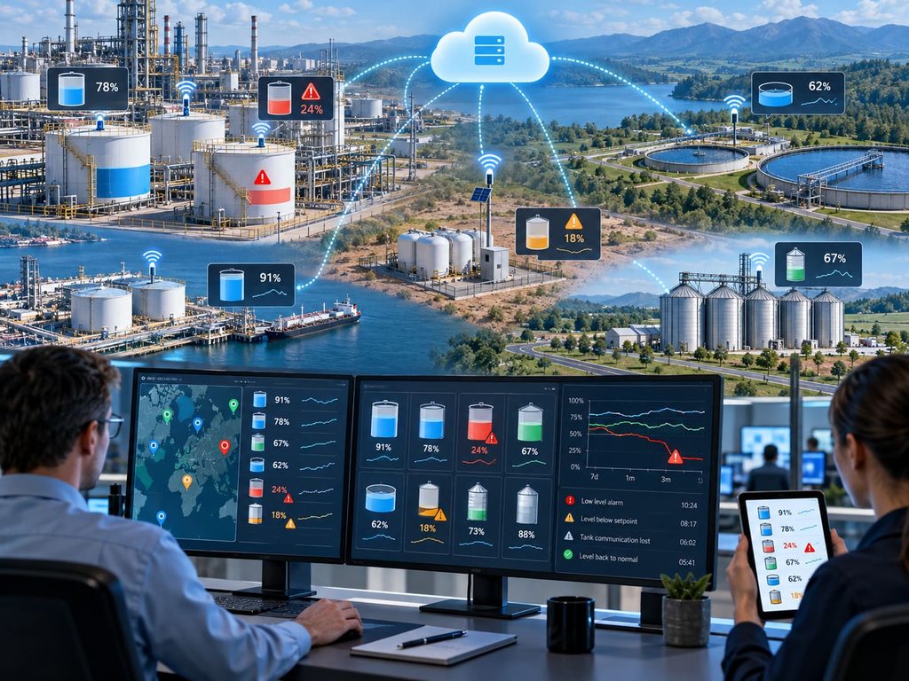 Cloud-Based Level Monitoring for Industrial Tanks