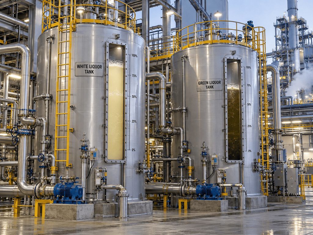 White Liquor and Green Liquor Tank Level Measurement in Kraft Pulp Mills